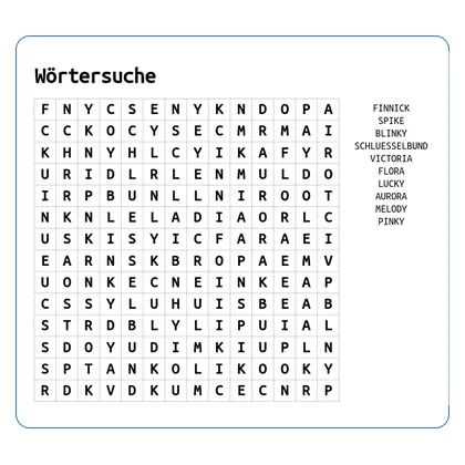 Wörtersuche 1 – Vorschau
